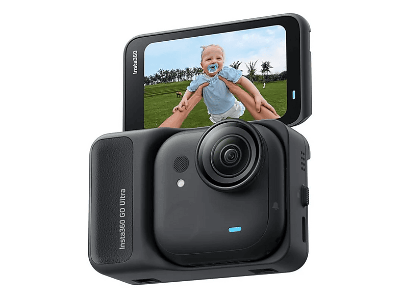Cámara deportiva - Insta360 GO Ultra Creator Bundle, 4K, 200min Autonomía, Sensor 1/1,28" CMOS, Pantalla Táctil Abatible, IPX8, Negro