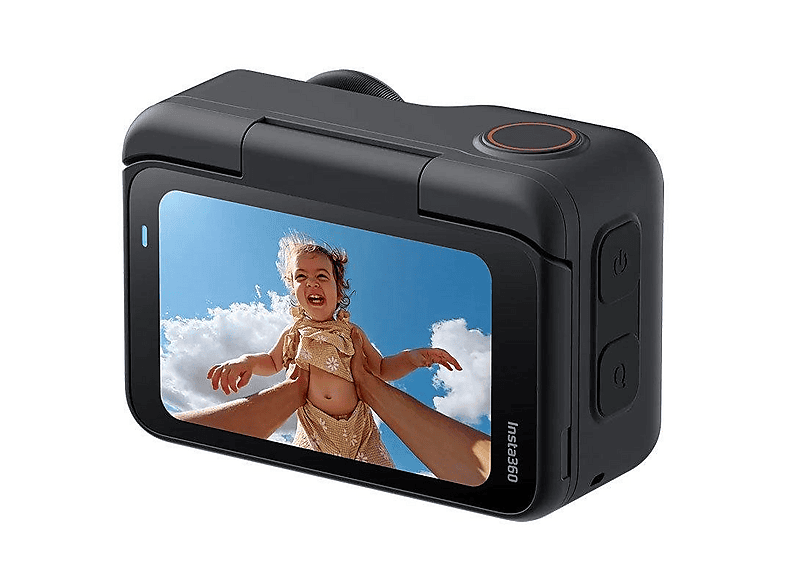 Cámara deportiva - Insta360 GO Ultra Creator Bundle, 4K, 200min Autonomía, Sensor 1/1,28" CMOS, Pantalla Táctil Abatible, IPX8, Negro