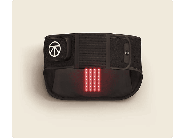 Masajeador - Therabody ThermBack LED, Espalda, 3 Niveles de Calor con Infrarrojos, 3 Niveles de Vibración, 180 min Autonomía, Negro