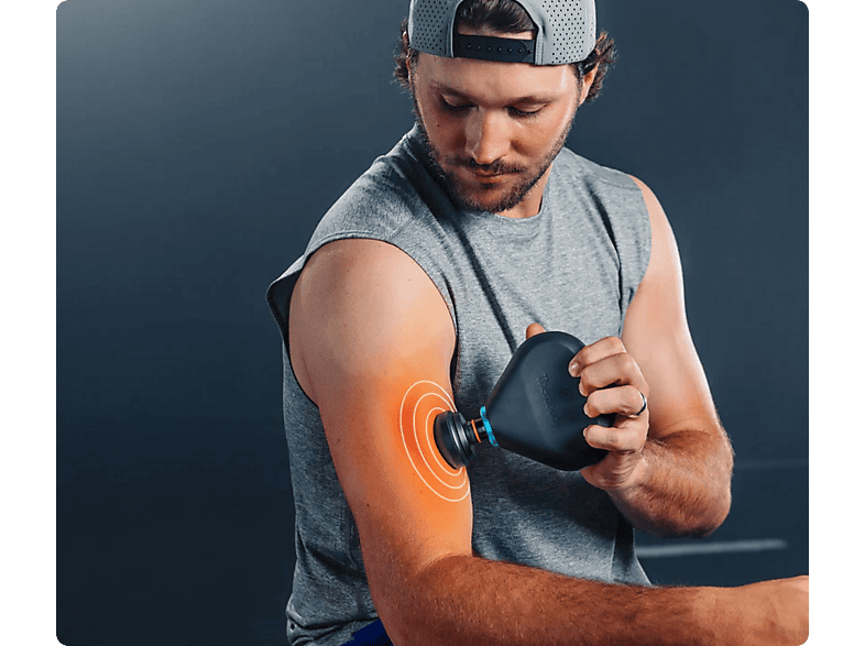 Pistola de masaje - Therabody Theragun Mini Plus, Cuerpo, Función Calor, Tamaño de Viaje, 120min Autonomía, Negro
