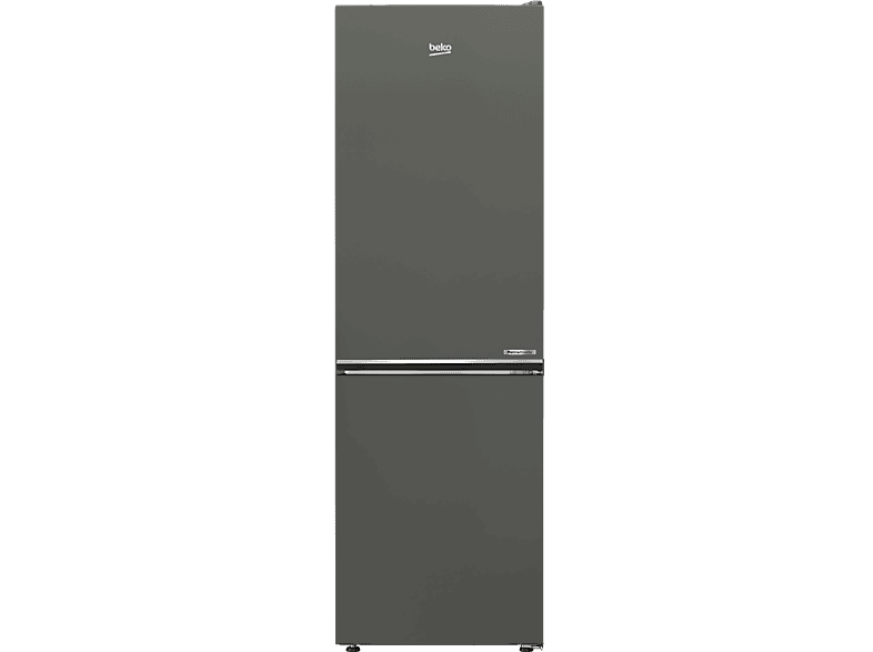 Frigorífico combi - Beko B5RCNE365HG, Neo Frost Dual Cooling, Altura 186.5 cm, 366 l, AeroFlow, Tecnología HarvestFresh, Gris Manhattan