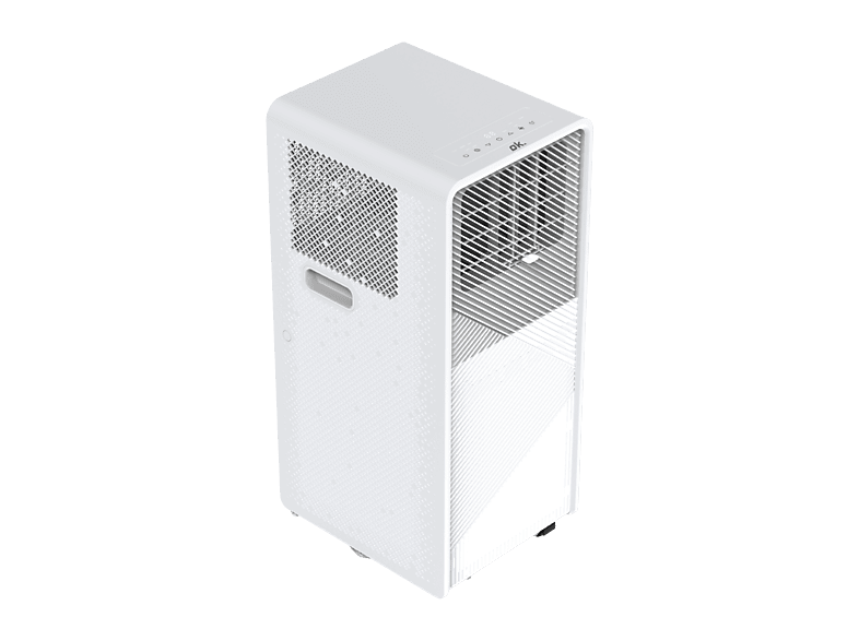Aire acondicionado portátil - OK . OAC 12026 ES, 3010 fg/h, 2 Velocidades, 20m², 55 dB(A), Ruedas, Función Calentamiento, Blanco