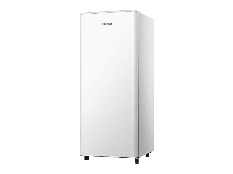 Frigorífico una puerta - Hisense RR220D4BWE, Cíclico, 126.5 cm, 165 L, Balconera XXL, Cajón frutas y verduras, Blanco
