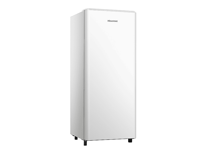 Frigorífico una puerta - Hisense RR220D4BWE, Cíclico, 126.5 cm, 165 L, Balconera XXL, Cajón frutas y verduras, Blanco