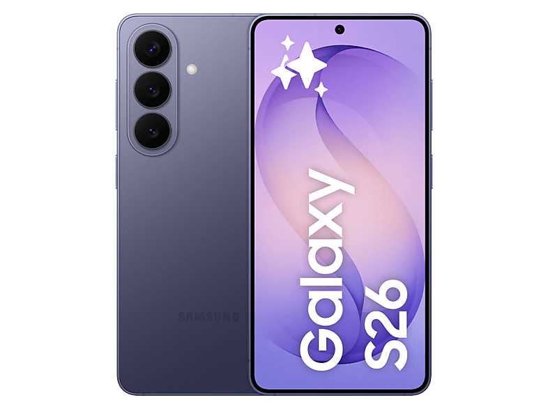 Móvil - Samsung Galaxy S26, Violeta, 512 GB, 12 GB RAM, 6.3" FHD+, Exynos 2600, 4300 mAh, Android 16