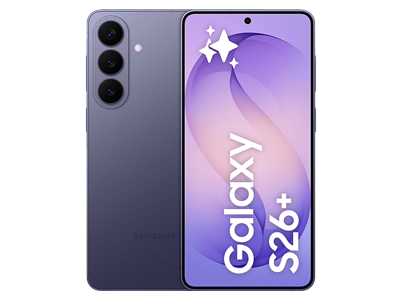 Móvil - Samsung Galaxy S26+, Violeta, 512 GB, 12 GB RAM, 6.7" QHD+, Exynos 2600, 4900 mAh, Android 16