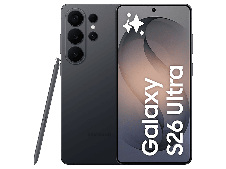 Móvil - Samsung Galaxy S26 Ultra, Negro, 512 GB, 12 GB RAM, 6.9" QHD+, Qualcomm Snapdragon 8 Elite Gen 5, 5000 mAh, Android 16
