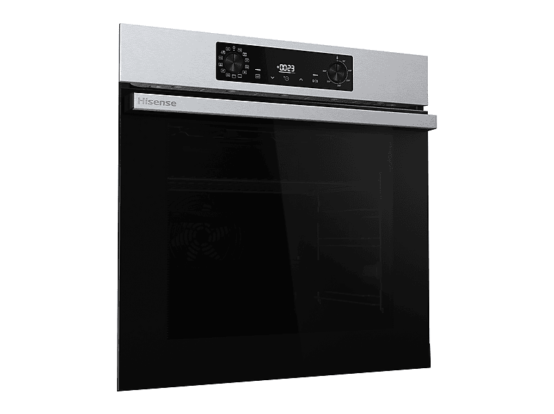 Horno - Hisense BI64223EPX, Multifunción, Pirolítico, 78 l, 59.5 cm, Modo Air Fry, Cocción Simultanea, Negro