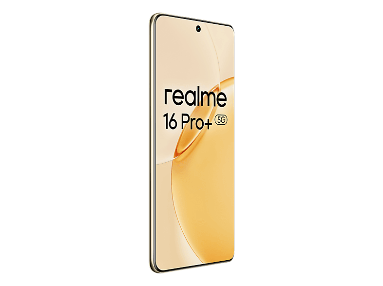 Móvil - Realme 16 Pro+, Master Gold, 512 GB, 12 GB RAM, 6.8" HyperGlow 4D Curve+ de 144Hz, Qualcomm Snapdragon 7 Gen 4, 7000 mAh
