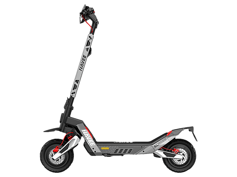 Patinete eléctrico - Navee XT5 Pro, Potencia máx. 2200W, Potencia Nominal 700W, Carga máx. 150kg, Autonomía 75 km, 25 km/h, Gris