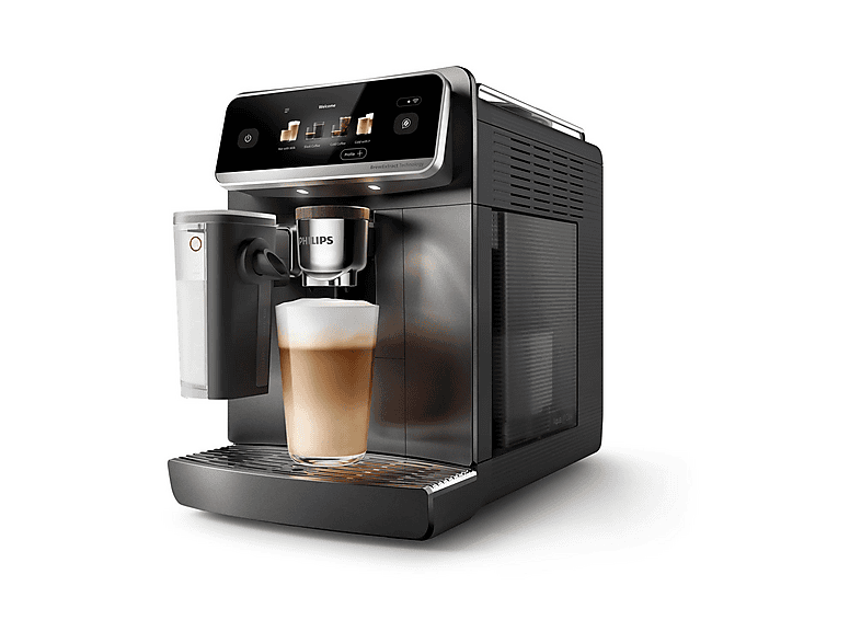 Cafetera superautomática - Philips Café Aromis EP8757/12, 15 Bar, 54 Bebidas, LatteGo Pro, SilentBrew, AquaClean, 1,9 L, 8 Perfiles, 3 Años Garantía