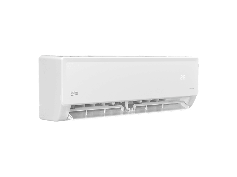 Aire acondicionado Split 1 x 1 - Beko BEHPP 090/BEHPP 091, WiFi, Función Deshumidificar, Turbo, Blanco