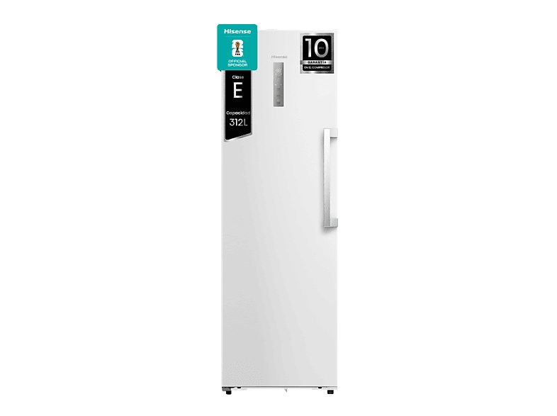 Congelador vertical - Hisense FT3K310SEWE1, 312 l, 185.6 cm, Kitchen Fit, Wi Fi, Blanco