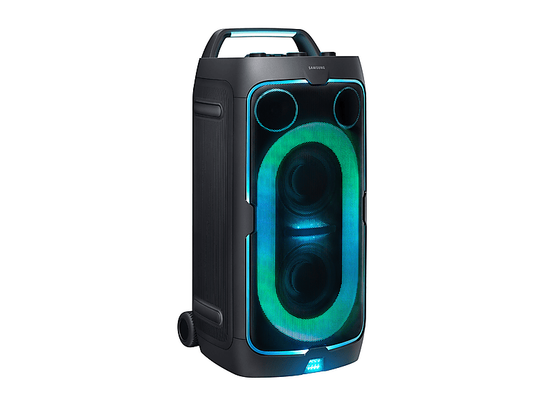 Altavoz de gran potencia - Samsung MX-ST50F/ZF, 240W, Con batería, Autonomía 18h, Portátil para fiestas, Asa de transporte y ruedas, Bluetooth