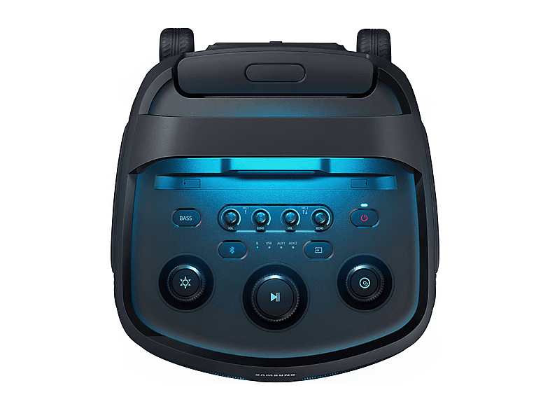 Altavoz de gran potencia - Samsung MX-ST50F/ZF, 240W, Con batería, Autonomía 18h, Portátil para fiestas, Asa de transporte y ruedas, Bluetooth