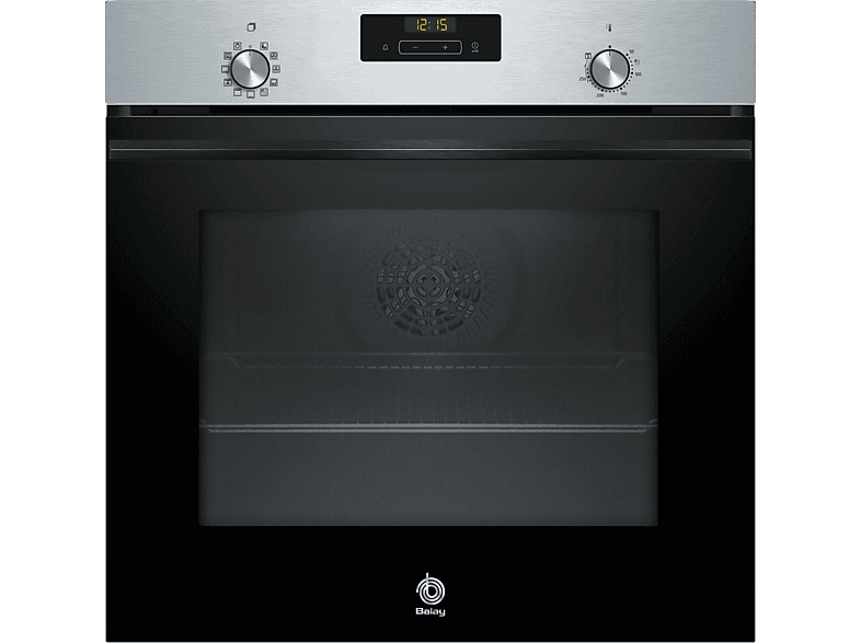 Horno - Balay 3HB4151X3, Multifunción, Hidrolítica, Freidora aire 3D, 71 l, 59.4 cm, Negro, acero inoxidable