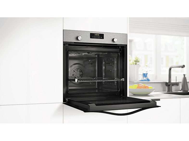 Horno - Balay 3HB4151X3, Multifunción, Hidrolítica, Freidora aire 3D, 71 l, 59.4 cm, Negro, acero inoxidable