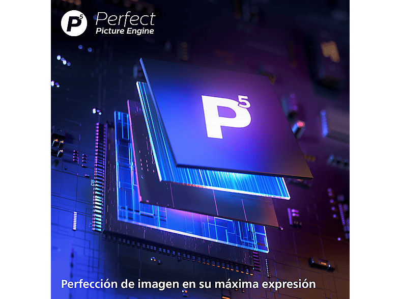 TV Mini LED 55" - Philips 55MLED820/12, UHD 4K a 60Hz, P5 Perfect Picture Engine, Smart TV, DVB-T2, Dolby Atmos y DTS:X, HDR10+, Titan OS, Negro