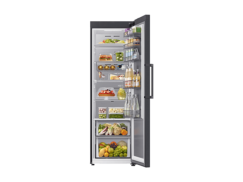 Frigorífico una puerta - Samsung Bespoke AI RR70H39CDFEF, No Frost, 185.8 cm, 387 l, Wifi, Grafito