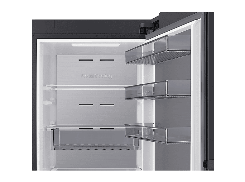 Frigorífico una puerta - Samsung Bespoke AI RR70H39CDFEF, No Frost, 185.8 cm, 387 l, Wifi, Grafito