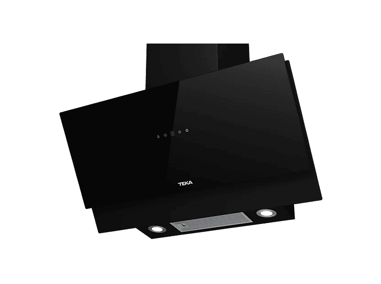 Campana decorativa - Teka DVM 97370 TOS BK, 4 Velocidades, 650 m³/h, 89.6 cm, Extracción perimetral, Negro