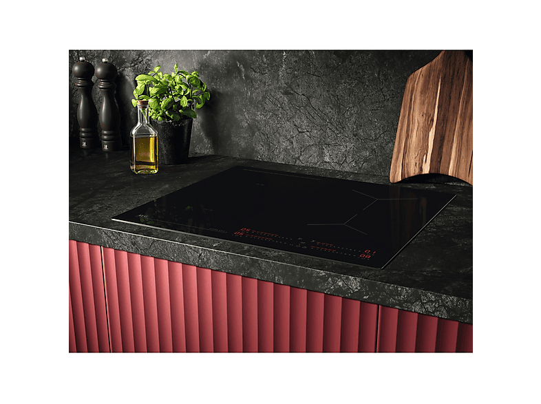 Placa inducción - AEG TI63IQ10IB, 3 zonas, Zona grande 28 cm, Función Puente, 58 cm, Negro