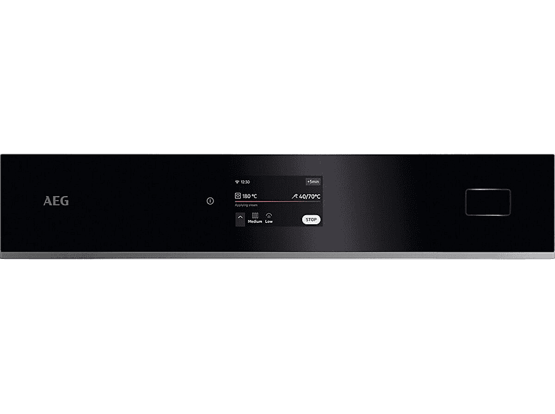 Horno a vapor - AEG TB8SB73ZAB, Multifunción, Hidrolítica, 70 l, Cocción asistida, Conectividad, 60 cm, Negro