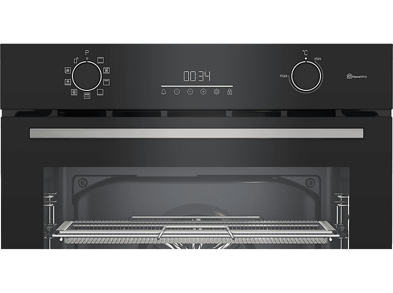 Horno - Beko BBIMA13302BMPEC, Multifunción, Pirolítico, 72 l, 59.4 cm, AeroPerfect™, Función AirFry, Negro