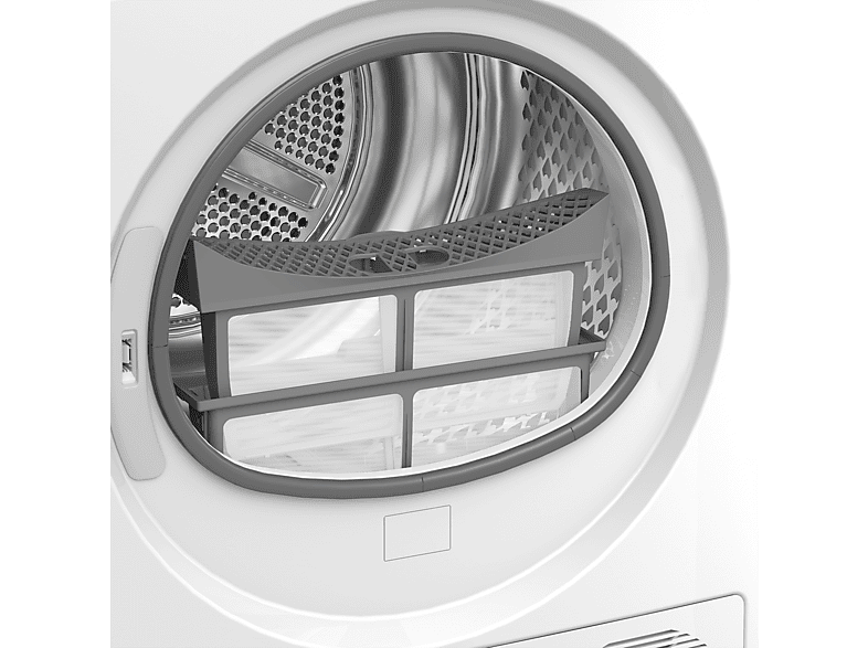 Secadora bomba de calor - Beko BM3T30230W, 10 kg, 15 Programas, Pantalla digital, OptiSense, AquaWave®, Blanco