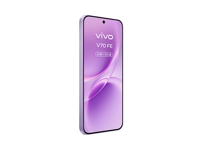Móvil - Vivo Bundle V70 FE, Muse Purple, 512GB, 8GB RAM, 6.83" AMOLED, Dimensity 7360-Turbo, 7000 mAh