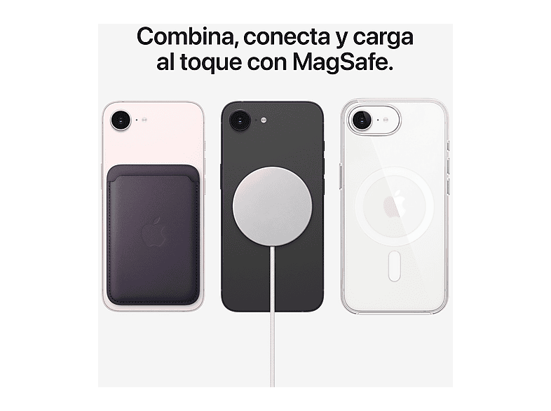 Smartphone - Apple iPhone 17e, Blanco, 256 GB, 5G, 6.1" OLED Super Retina XDR, Chip A19, iOS