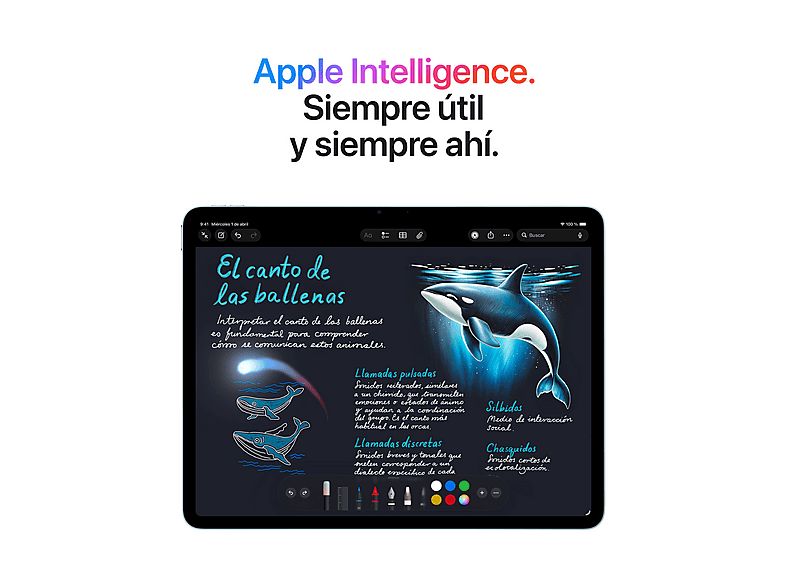 Tablet - Apple iPad Air (2026), 256 GB, Gris Espacial, 11" Liquid Retina, WIFI, Chip M4, 9 GPU