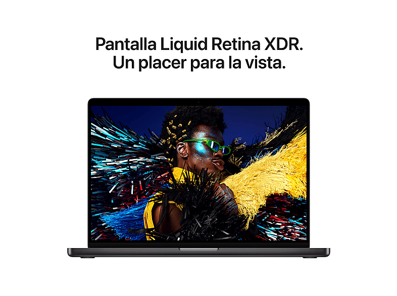 Portátil - Apple MacBook Pro (2026) 16.2" Liquid Retina XDR, Chip M5 Max Apple, CPU 18 núcleos, GPU 40 núcleos, 48GB RAM, 2TB SSD, Negro espacial