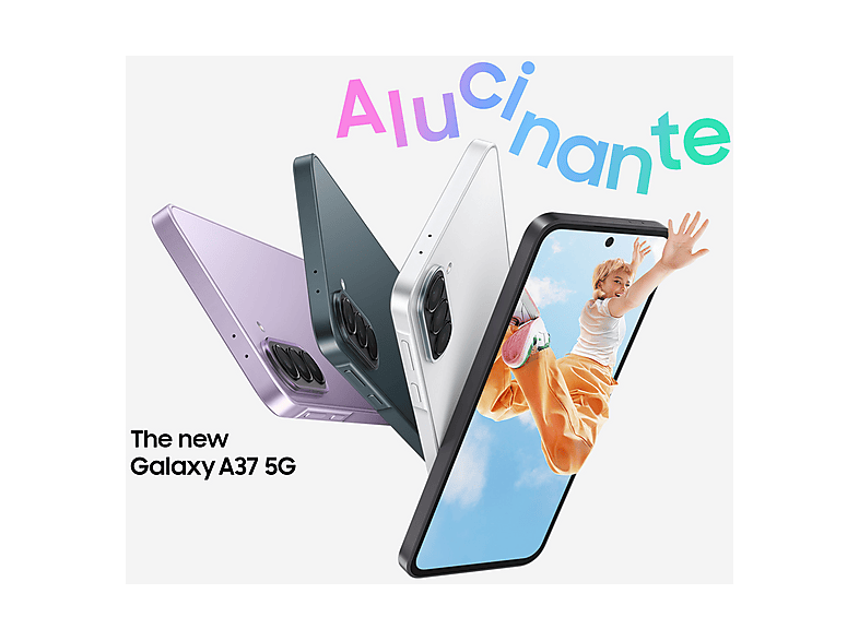 Móvil - Samsung Galaxy A37, Verde Oscuro, 256 GB, 8 GB RAM, 6.7" FHD+, Exynos 1480, 5000 mAh, Android 16