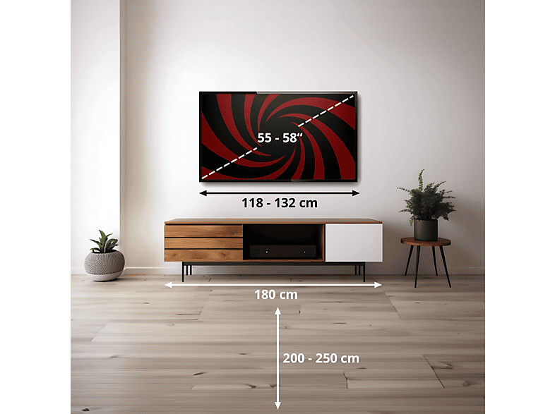TV QLED 55" - Hisense 55E7S, QLED 4K, Escalador 4K IA, Modo Juego Plus, Dolby Visión IQ, Negro