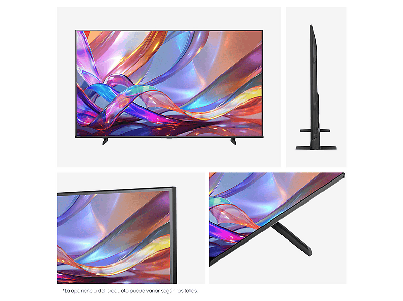 TV QLED 55" - Hisense 55E7S, QLED 4K, Escalador 4K IA, Modo Juego Plus, Dolby Visión IQ, Negro