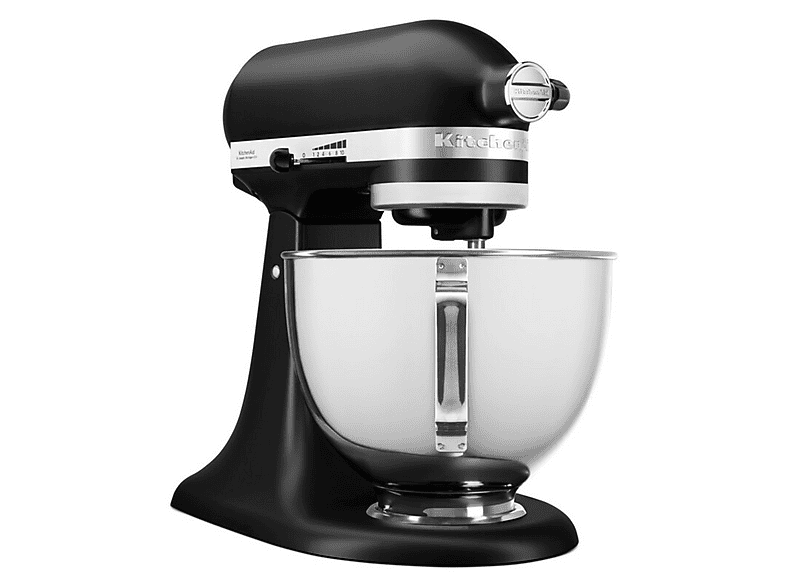 Robot amasador - KitchenAid 5KSM95PSEBM, 250 W, 4.3 l, 58-220 RPM, Cabezal Inclinable, Negro Mate