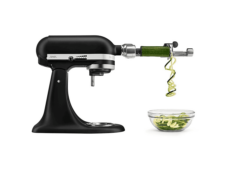 Robot amasador - KitchenAid 5KSM95PSEBM, 250 W, 4.3 l, 58-220 RPM, Cabezal Inclinable, Negro Mate