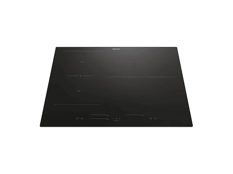 Placa inducción - Haier HAIS63MC/G3, 3 Zonas, Zona Flex, Cook with me, 60 cm, Negro