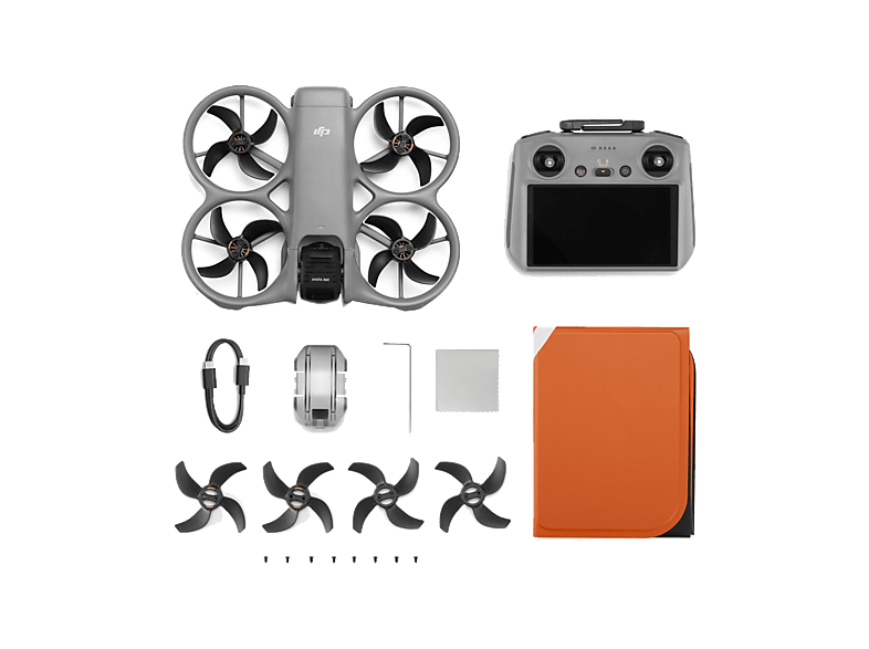 Dron - DJI Avata 360 (DJI RC 2), 64 megapixel, 23 min Autonomía, Visión 360°, Vídeo HDR en 8K/60 fps, Detección de Obstáculos Omnidireccional, Gris