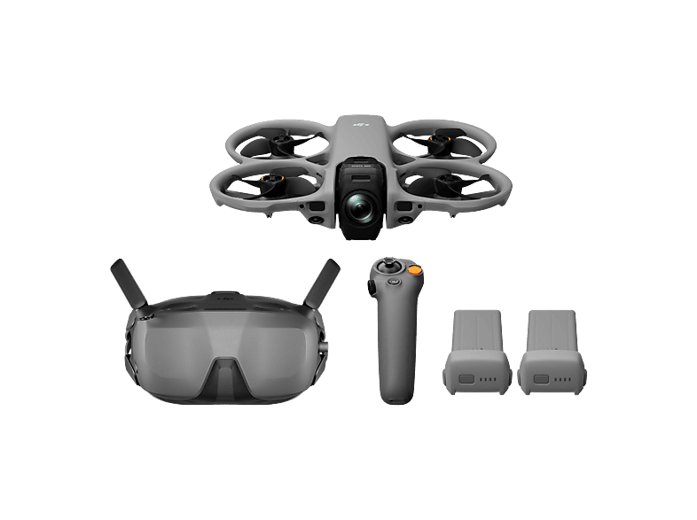 Dron - DJI Avata 360 Motion Fly More Combo, 64 MP, 23min Autonomía, Visión 360°, Vídeo HDR en 8K/60 fps, Detección Obstáculos Omnidireccional, Gris