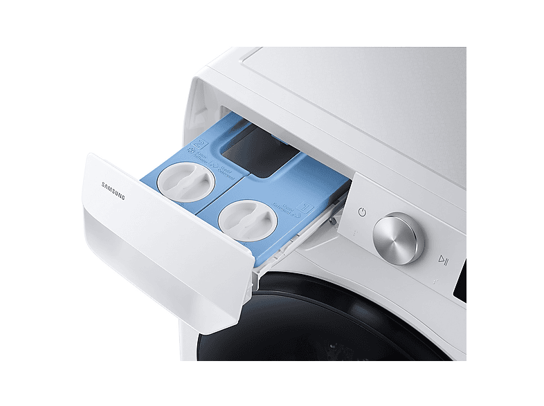 Lavadora secadora - Samsung WD90HG6U94BEU3, 9 kg de lavado, 6 kg de secado, 25 programas, Autodosificación, Wifi, Blanca