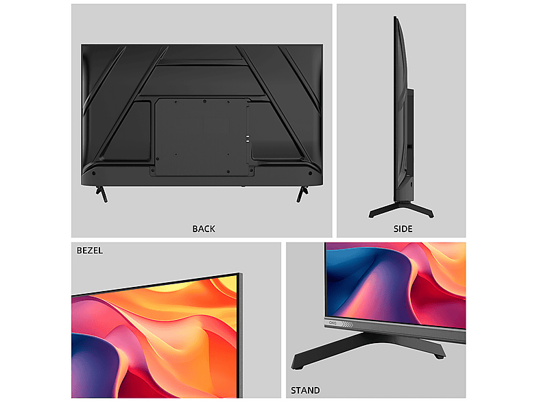 TV QLED 50" - Chiq U50QST, UHD 4K, Smart TV, DVB-T2 (H.265), Negro