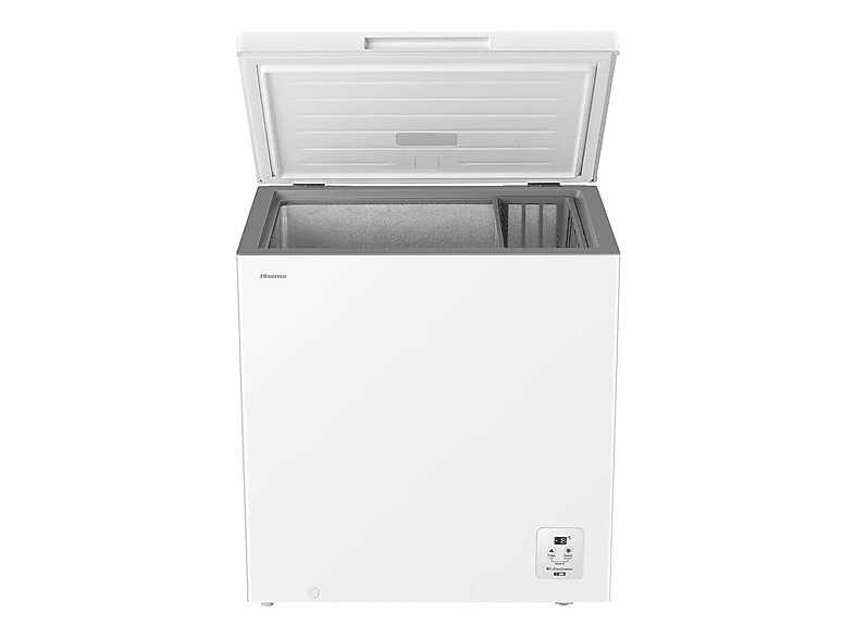 Congelador horizontal - Hisense FT200N1AWDL, 198 l, 85.8 cm, Congelador Convertible, Goma Antibacteria, Blanco