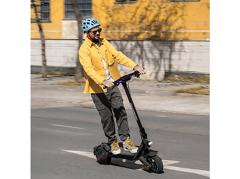 Patinete eléctrico - Smartgyro Rockway GL, Tipo 1 / VPL, Potencia nominal 600 W, 13.000 mAh, 25 km/h, IPX4, Negro