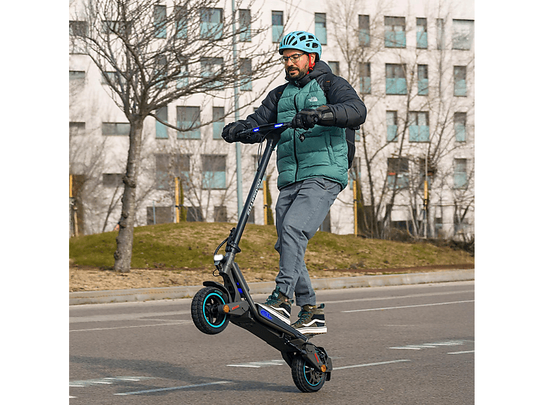 Patinete eléctrico - Smartgyro Rockway GL, Tipo 1 / VPL, Potencia nominal 600 W, 13.000 mAh, 25 km/h, IPX4, Negro