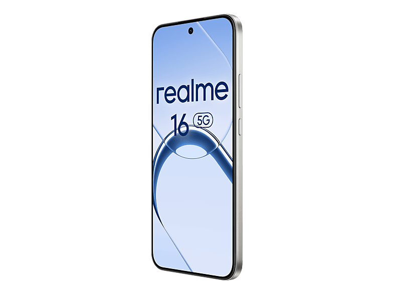 Móvil - Realme 16, Blanco, 256GB, 8GB RAM, 6.57" FHD FOLED, D6400 Turbo, 6550mAh