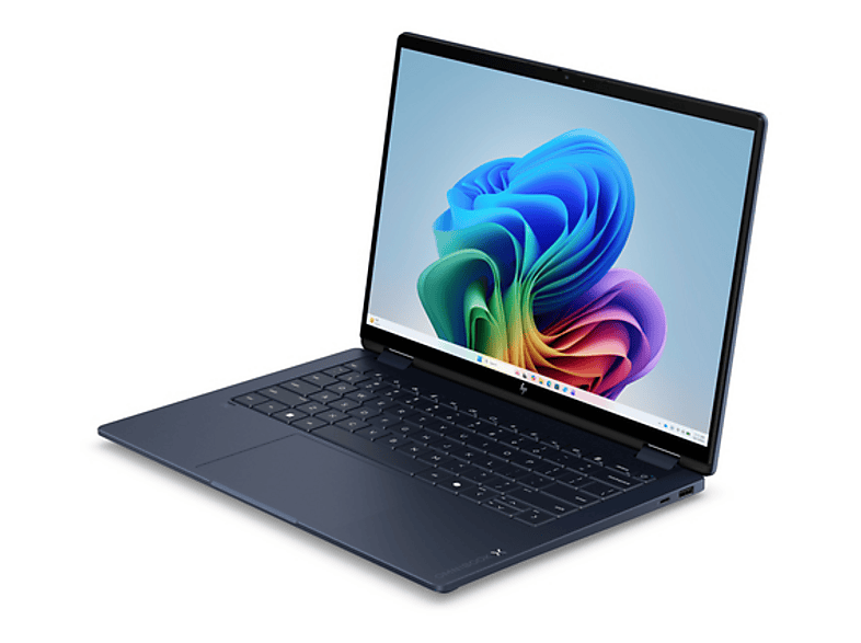 Convertible 2 en 1 - HP OmniBook X Flip Next Gen AI 14-kb0004ns Copilot+ PC, 14" 2K, Intel® Core™ Ultra 7 356H 50 TOPS, 32GB RAM, 1TB SSD,Sin cargador