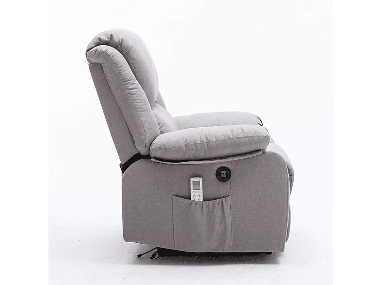 Sillón levanta personas - Eco-De STELVIO ECO-8520UP TG GRIS, Función calor, Peso máximo 100 kg