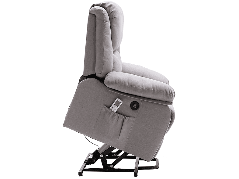 Sillón levanta personas - Eco-De STELVIO ECO-8520UP TG GRIS, Función calor, Peso máximo 100 kg